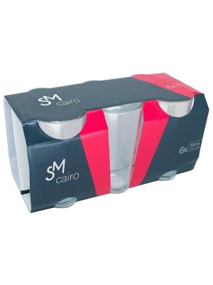 COPO CAIRO CONJ C/6PCS 350ML UN.