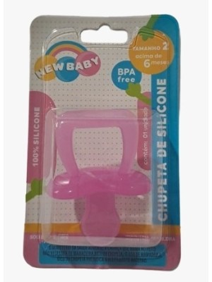 CHUPETA SOFT SILICONE COLOR FECHADA UN. NEW BABY