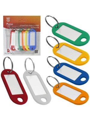 ETIQUETA P/ CHAVES C/6 UN. RIO TIJUCAS