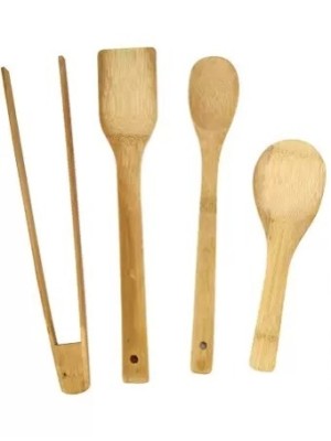 UTENSILIOS DE BAMBU KIT C/4PCS 30CM UN. MADO CONS