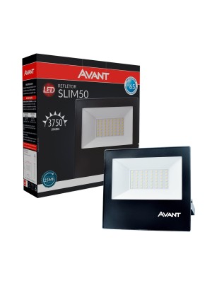 REFLETOR LED SLIM 50 3750 LUMENS 6500K LUZ BRANCA 259501372 UN. AVANT
