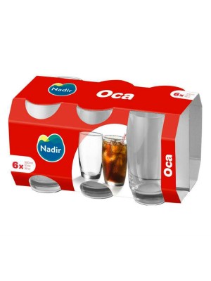COPO OCA LONG DRINK 300ML NADIR CONJUNTO C/6 PCS