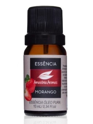 ESSENCIA OLEOSA AMAZONIA AROMAS 10ML MORANGO UN.