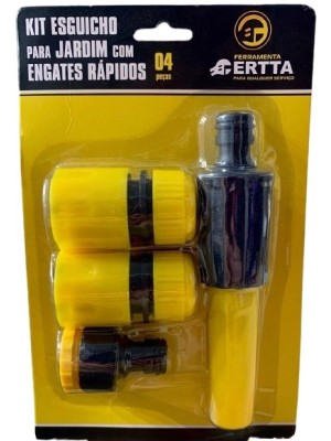 ESGUICHO PARA JARDIM 4PCS PLASTICO 13CM UN. CASCAVEL