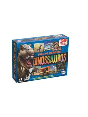 Jogo De Memória Dinossauros 50 Peças Jogo Educativo