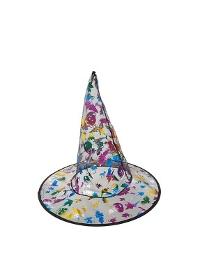 CHAPEU DE BRUXA TRANSPARENTE UN. FESTA BRASIL