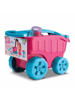 Diver Carriola Pink Praia Infantil Carrinho Regador Rastelo