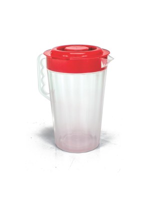 JARRA 1750ML CANELADA C/TAMPA TRANSP. UN.