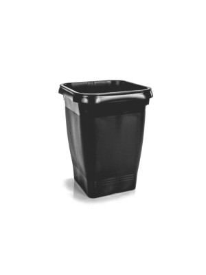 VASO COLUNA 8L PRETO DE PLAST.