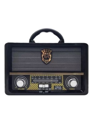 RADIO PORTATIL (AM/FM/SW1-6/ENTRADA USB/TF CARTAO/BLUETOOTH) 23X10X15,6CM UN. IMPORIENTE