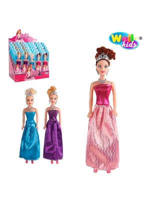 BONECA CINDY PRINCESA NO TUBO SORTIDA UN. WELLMIX