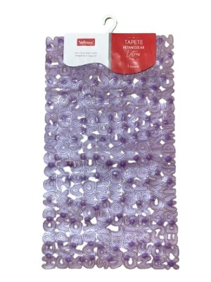 TAPETE ANTIDERRAPANTE PVC RETANGULAR LETRAS 35X67CM UN. WELLMIX