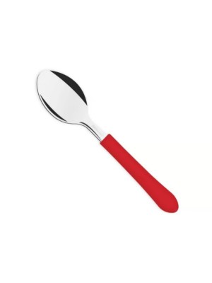 COLHER CHA INOX LEME VERMELHO UN. TRAMONTINA