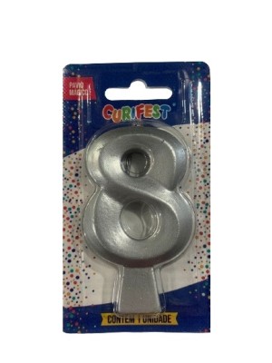 VELA CONCEPT METALLIC PRATA N 8 - (4596) UN. CURIFEST