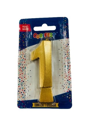 VELA CONCEPT METALLIC DOURADA N 1 - (4559) UN. CURIFEST