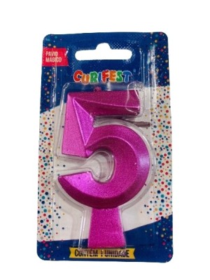 VELA CONCEPT METALLIC ROSA N 5 - (4623) UN. CURIFEST