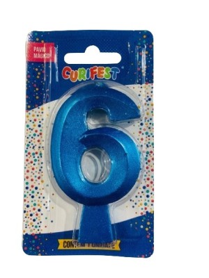 VELA CONCEPT METALLIC AZUL N 6 - (4554) UN. CURIFEST