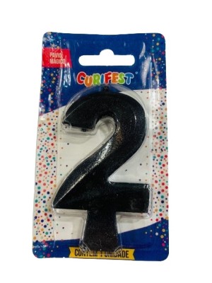 VELA CONCEPT METALLIC PRETA N 2 - (4600) UN. CURIFEST