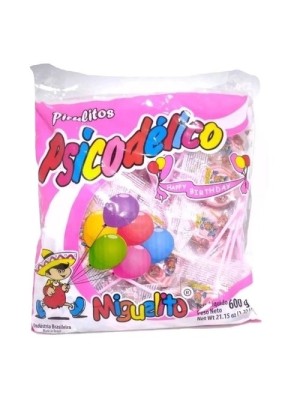 PIRULITO PSICODELICO ROSA 600G UN. MIGUELITO