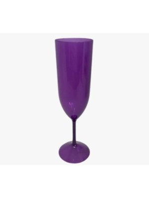TAÇA ESPUMANTE 180ML CONJUNTO 6PCS VIOLETA UN. UAUPLAS