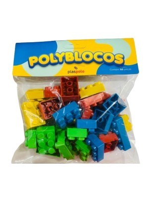 BLOCOS DE MONTAR C/ 30 PEÇAS UN. PLASPOLO