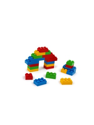BLOCOS DE MONTAR C/ 30 PEÇAS UN. PLASPOLO