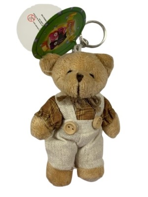 CHAVEIRO ANIMAL DE PELUCIA C/ENCHIMENTO 8X5X12CM UN. TUKA TOY