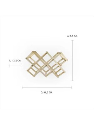 SUPORTE P/ GARRAFAS 42X12.5X7.5CM UN. TOP RIO