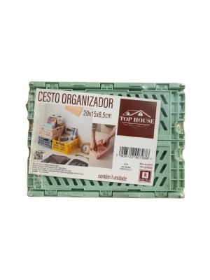 CESTO ORGANIZADOR 20X15X 8,5CM UN. TOP RIO