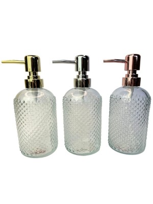 PORTA SABONETE LIQUIDO DE VIDRO 450ML UN. RIO TIJUCAS