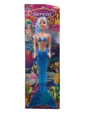 BONECA SEREIA DE PLASTICO A PILHA 30X15CM UN. MOHNISH IMPORTS