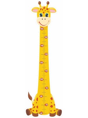 RÉGUA INFANTIL MDF GIRAFA 1,6M UN. CONECTA BRASIL