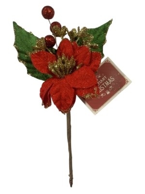 FLOR PERMANENTE DE NATAL 20CM UN. MULTIART