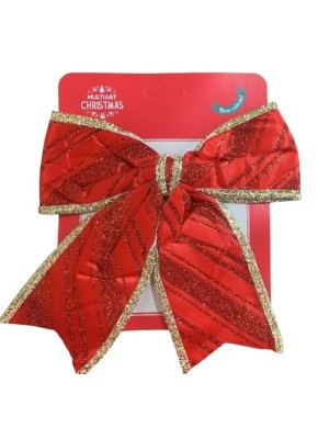 ENFEITE DECORATIVO LAÇO DE NATAL 1PC UN. MULTIART