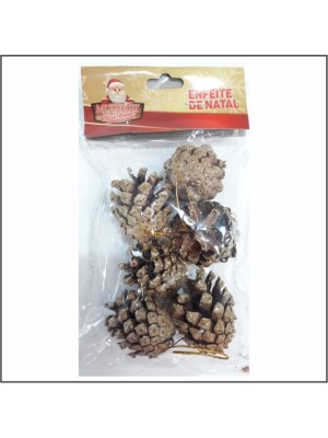 PINHA DE NATAL CARTELA C/6 PCS UN. MULTIART