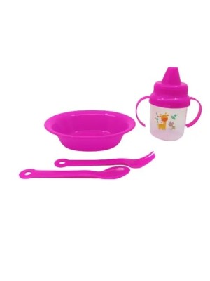 KIT ALIMENTAÇAO INFANTIL 4PCS UN. OM UTILIDADES