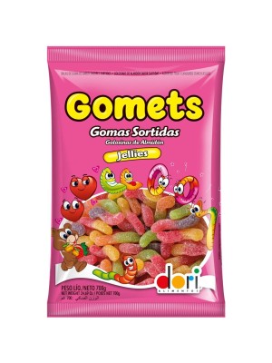 GOMETS GOMA MINHOCA FRUTAS 700G UN.