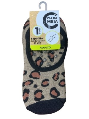 MEIA SAPATILHA 1PAR ANTID. ADULTO 34-39 UN. CIA DA MEIA