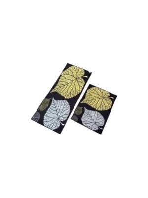 TAPETE DECORATIVO POLIESTER JOGO C/2 PCS UN. GM GOLD