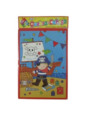 QUEBRA CABEÇA C/2 UNIDADES 40PEÇAS UN. MINI TOYS