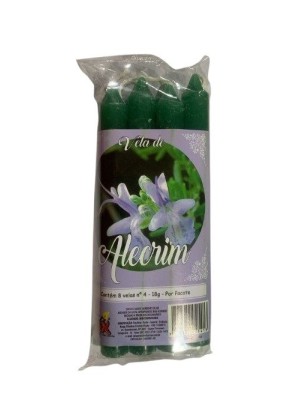 VELA PERFUMADA N 4 ALECRIM 8PCS 18G UN. VELAS MAX