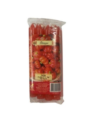 VELA PERFUMADA N 4 PITANGA 8PCS 18G UN. VELAS MAX