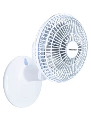 Ventilador Mini Turbo Branco/Prata 20cm 25W 220V – Compacto e Silencioso