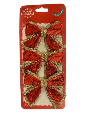 LAÇO DECORATIVO DE NATAL C/3PCS UN. MULTIART