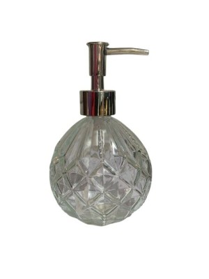 PORTA SABONETE LIQ DE VIDRO PARA PIA/BANHEIRO 9X17,5CM UN. TOP IMPORTADORA