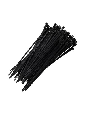 ABRACADEIRA DE NYLON PRETA 3,6X200MM PCT C/100 UN