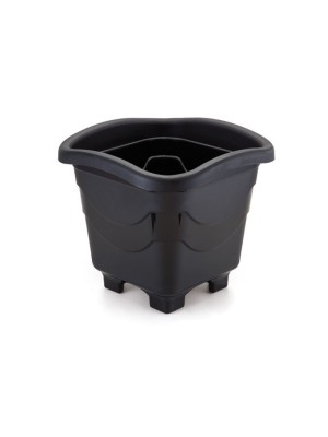 VASO QUADRADO 10L GRANDE PRETO UN.