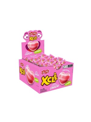 XCLE RECHEADO CX C/40PCS CORACAO AZEDINHO TUTTI-FRUTTI 4G UN. DOCILE