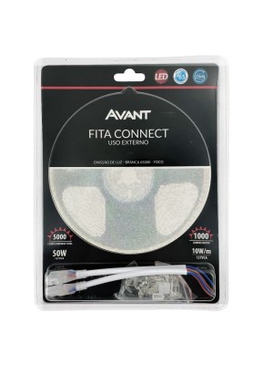 FITA LED EXTERNA CONNECT IP65 10WM 5M 6500K LUZ BRANCA 220V UN. AVANT