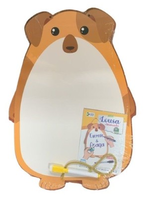 LOUSA ANIMADA 40CM MDF 3MM GRATIS 1 APAGADOR E 1 CANETA UN.